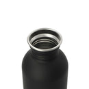 Lagom Single Wall 27oz Stainless Steel Water Bottle — Black (BK) — blank left angle