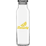 Libbey 24 oz Glass Water Bottle with Press-On Lid custom branded promotional drinkware — 1