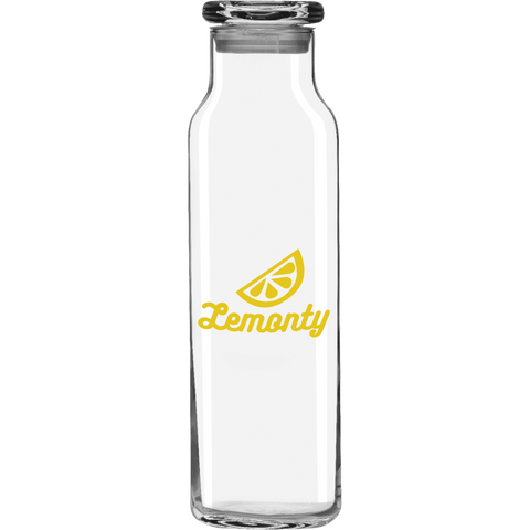 Libbey 24 oz Glass Water Bottle with Press-On Lid custom branded promotional drinkware