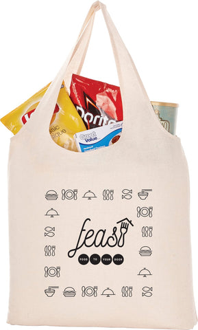 Lightweight All-Purpose 5oz Cotton Canvas Tote Bag custom branded promotional totes