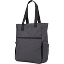 Luna RPET Convertible Backpack Tote — Charcoal (CA) — blank left angle