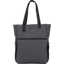Luna RPET Convertible Backpack Tote — Charcoal (CA) — blank front view