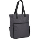 Luna RPET Convertible Backpack Tote — Charcoal (CA) — blank right angle
