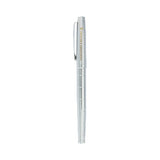 Luxe Recycled Brass Pillar Roller Ball custom branded promotional pens — 1