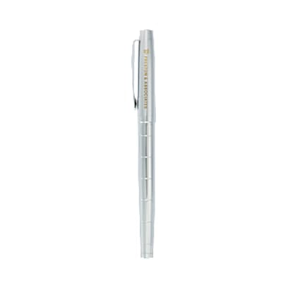Luxe Recycled Brass Pillar Roller Ball custom branded promotional pens