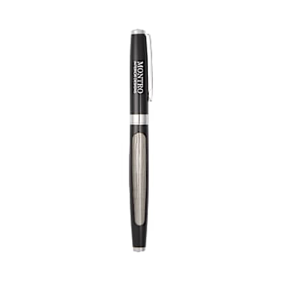 Luxe Recycled Stainless Steel Roller Ball custom branded promotional pens