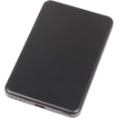 MagClick™ 5,000 mAh Slim Aluminum Power Bank in Black — supplier blank view