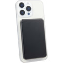 MagClick™ 5,000 mAh Slim Aluminum Power Bank in Black — supplier blank detail view