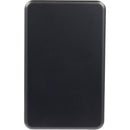 MagClick™ 5,000 mAh Slim Aluminum Power Bank in Black — supplier blank front view