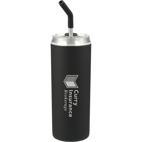 Marka Copper Vac Tumbler w/ SS straw 20oz custom branded promotional drinkware
