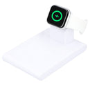 Mate Wireless Charging Pad and iWatch Holder in White — supplier blank view