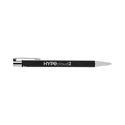 Maxi Recycled Aluminum Soft Touch Gel Pen custom branded promotional pens