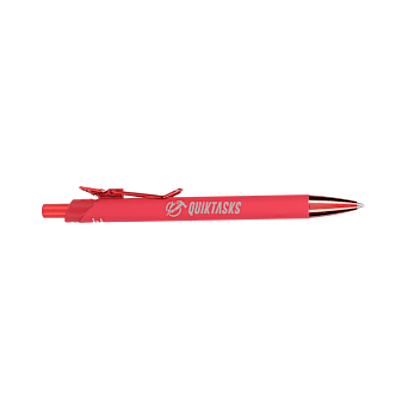 Metallic Recycled Aluminum Soft Touch Gel Pen custom branded promotional pens