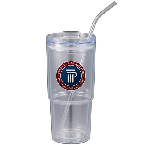 Mia Recycled Acrylic Tumbler 24oz custom branded promotional drinkware