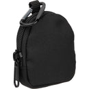 Mini Backpack Bag Charm in Black — supplier blank view