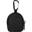 Mini Backpack Bag Charm in Black — supplier blank back view
