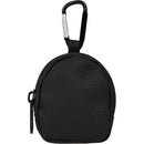 Mini Backpack Bag Charm in Black — supplier blank front view