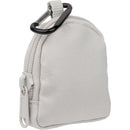 Mini Backpack Bag Charm in Gray — supplier blank view