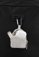 Mini Backpack Bag Charm in Gray — supplier blank view