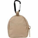 Mini Backpack Bag Charm in Natural — supplier blank back view