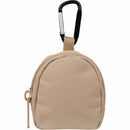 Mini Backpack Bag Charm in Natural — supplier blank front view