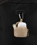Mini Backpack Bag Charm in Natural — supplier blank view