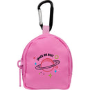 Mini Backpack Bag Charm in Pink — supplier decorated front view