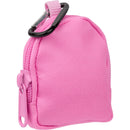 Mini Backpack Bag Charm in Pink — supplier blank view