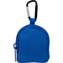 Mini Backpack Bag Charm in Royal — supplier blank front view