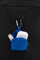 Mini Backpack Bag Charm in Royal — supplier blank view