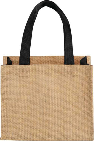 Mini Jute Gift Tote custom branded promotional totes