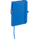 Mini Recycled Notebook with Clip in Blue — supplier blank view