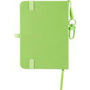 Mini Recycled Notebook with Clip in Lime — supplier blank back view