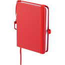 Mini Recycled Notebook with Clip in Red — supplier blank view