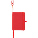 Mini Recycled Notebook with Clip in Red — supplier blank front view