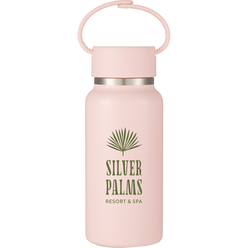 Mini Thor 8oz Vacuum Insulated Bottle with Clip Handle custom branded promotional drinkware