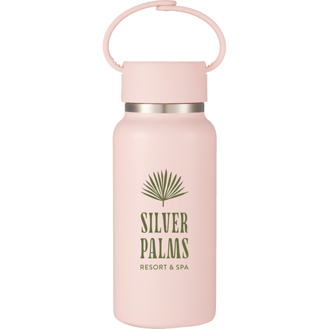 Mini Thor 8oz Vacuum Insulated Bottle with Clip Handle custom branded promotional drinkware