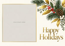 Flat Foil front — Winter Botanicals Photo Holiday Cards - PH202