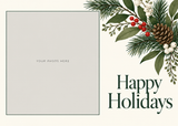 Flat Standard front — Winter Botanicals Photo Holiday Cards - PH202 — 1