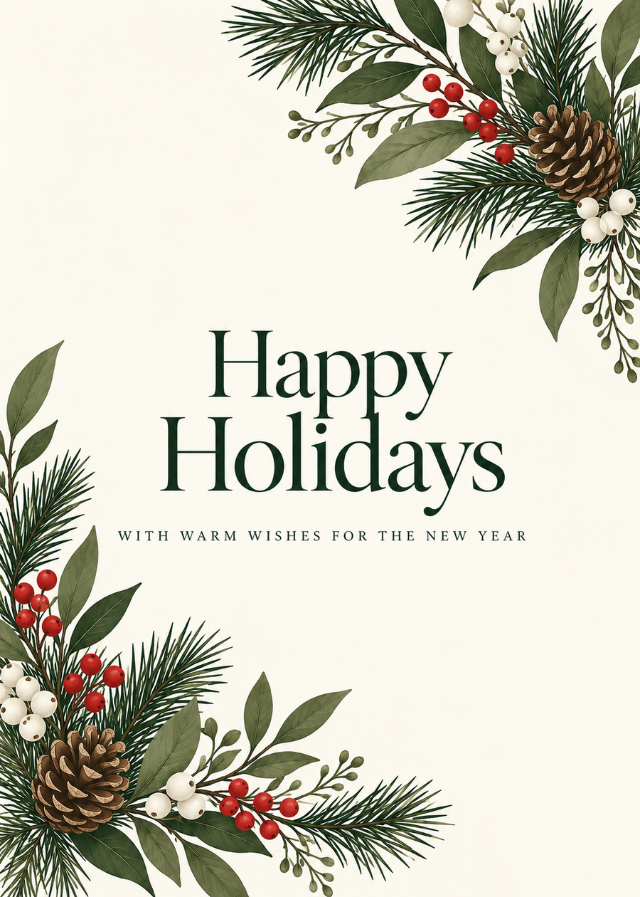 Winter Botanicals Holiday Cards - FT202