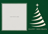 Flat Standard front — Modern Evergreen Photo Holiday Cards - PH204 — 1
