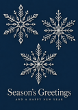 Folded Foil front — Midnight Snowflakes - FT203 — 1