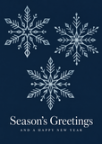 Flat Standard front — Midnight Snowflakes - FT203 — 1