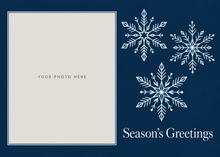 Flat Foil front — Midnight Snowflakes Photo Holiday Cards - PH203