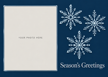 Flat Standard front — Midnight Snowflakes Photo Holiday Cards - PH203