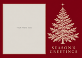 Flat Standard front — Evergreen Elegance Photo Holiday Cards - PH201 — 1
