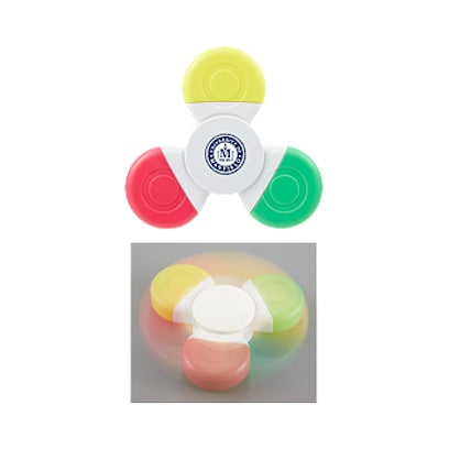 Multi-Ink Spinner Highlighter custom branded promotional pens
