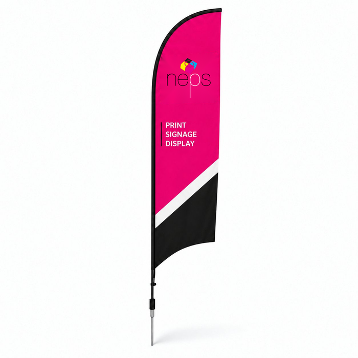 Custom straight flags by NEPS