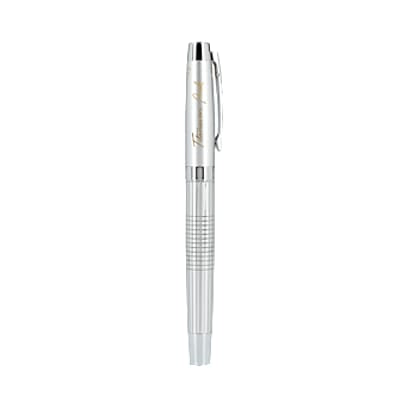 Newton Recycled Brass Gel Rollerball custom branded promotional pens