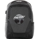 Overland TSA Friendly 17" Laptop Backpack with USB Port — Charcoal (CA) — decorated front view